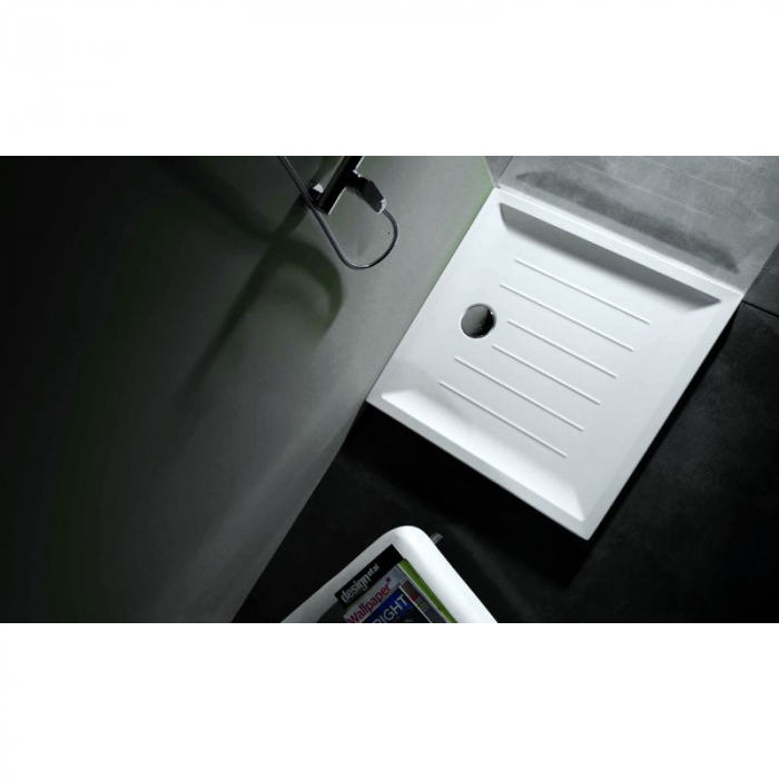 Cadita de dus patrata Gala Vita 90x90x5 cm, acryl, sifon inclus [3]