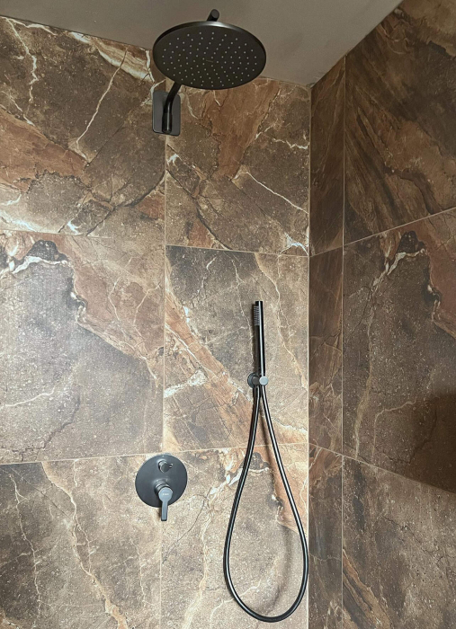 Cap de duș, alamă - 250 mm, Deante, ,Titanium [2]