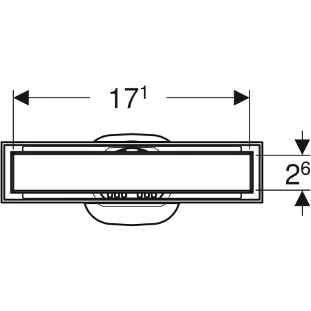 CANAL DUS CLEANLINE PERSONALIZABILA PRIN PLACARE (GROSIME PLACA 1-3.5CM) LUNGIME 18.8CM [2]