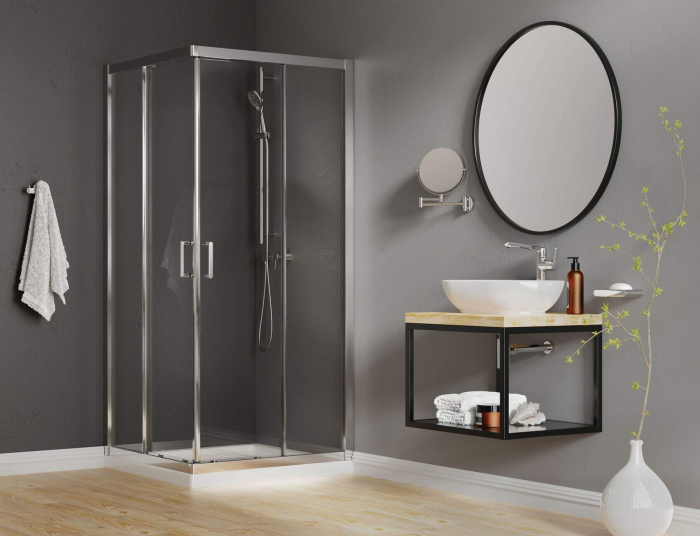 Cârlig, dublu, Deante, Round,Cromat [6]