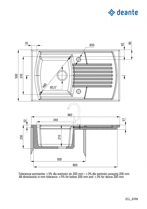 Chiuvetă ceramică, 1-cuvă cu picurător [2]