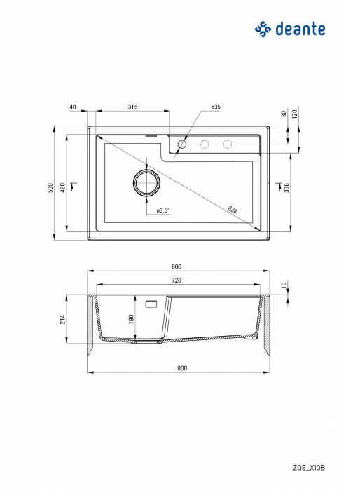 Chiuvetă din granit, 1-cuvă [2]