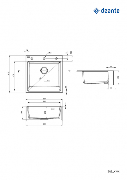 Chiuvetă din granit, 1-cuvă [3]