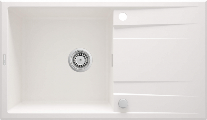 Chiuvetă din granit, 1-cuvă cu picurător, Deante, Eridan,ALABASTER [1]