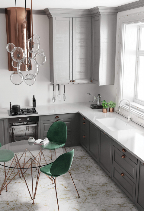 Chiuvetă din granit, 1-cuvă, montare sub blat [4]