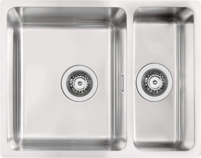 Chiuvetă din inox, 1,5-cuve, montare sub blat [2]