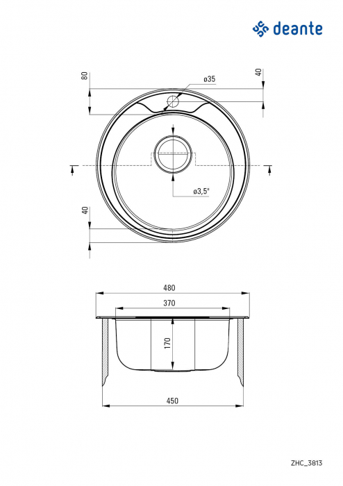 Chiuvetă din inox, 1-cuvă [2]