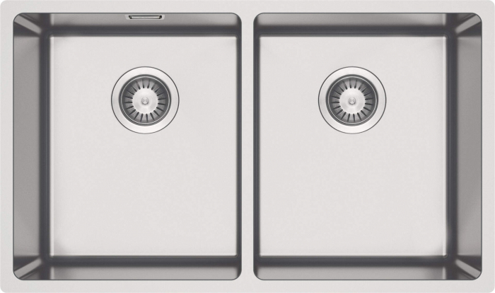 Chiuvetă din inox, 2-cuve, montare sub blat [2]