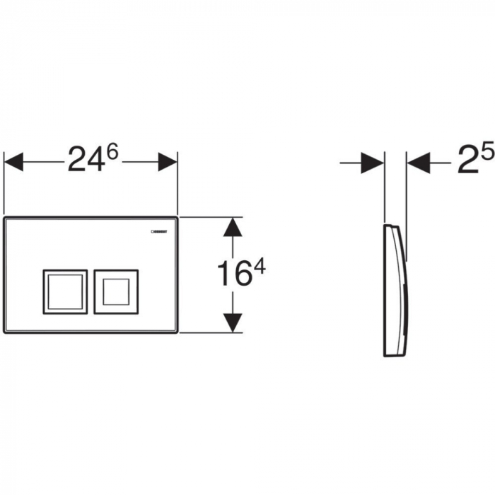 CLAPETA ACTIONARE REZERVOR INCASTRAT DELTA35 CROM MAT [2]