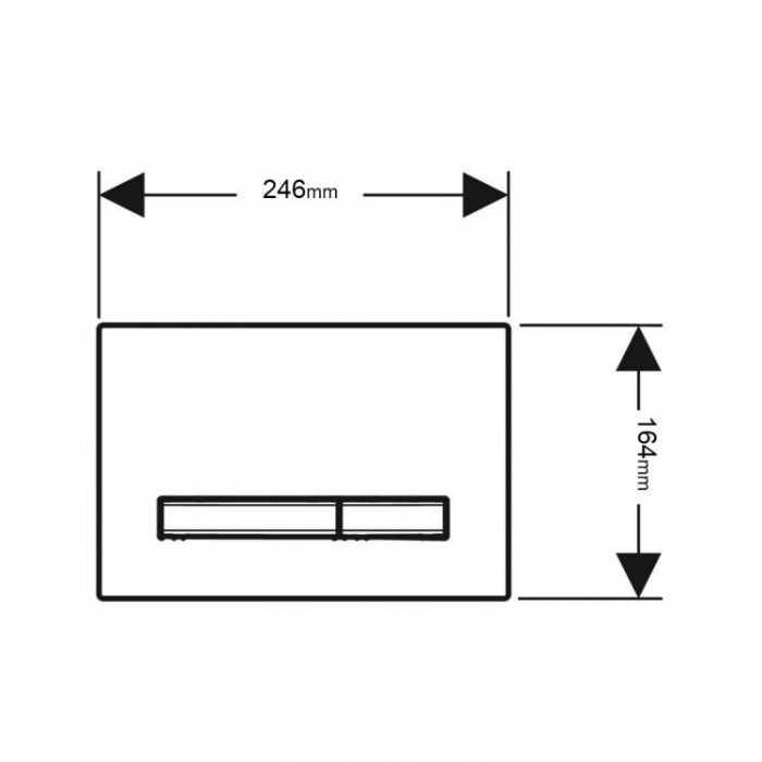 CLAPETA ACTIONARE REZERVOR INCASTRAT SIGMA 50 CULOARE METALICA CROM-GRI NISIPIU [2]