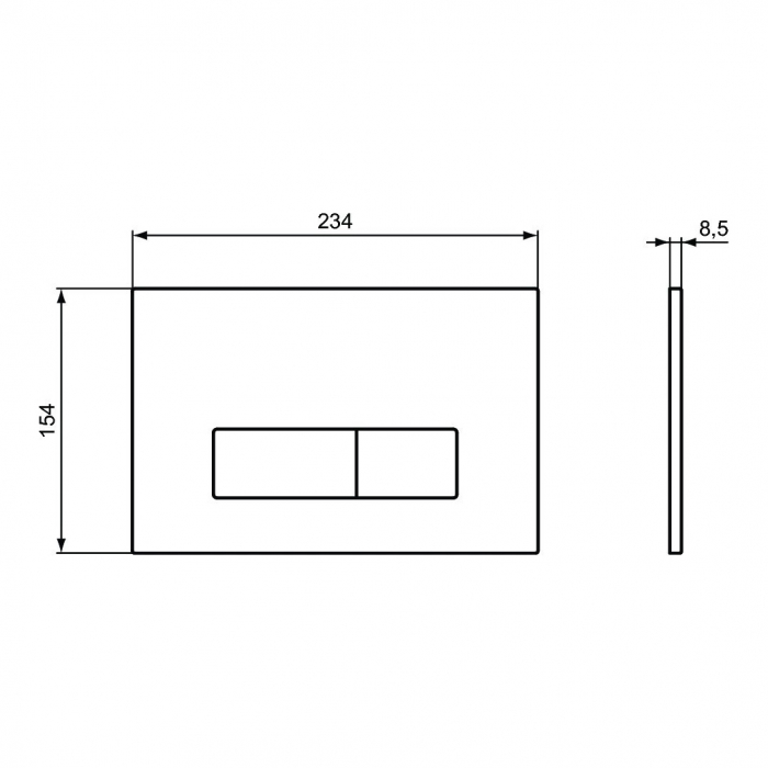 CLAPETA ACTIONARE MECANICA OLEAS M2 DUAL NEGRU [2]