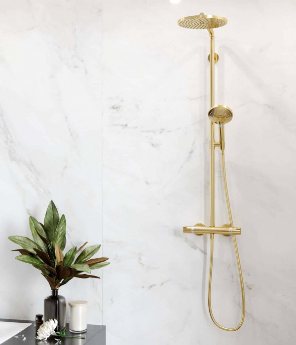 SISTEM DUS RAINDANCE SELECT S 240 1JET P TERMOSTATIC,  POLISHED GOLD OPTIC [2]