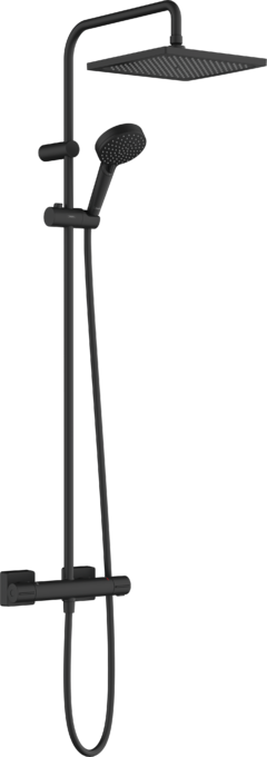 SISTEM DUS VERNIS SHAPE 240, TERMOSTATIC, 1 JET, NEGRU MAT [1]