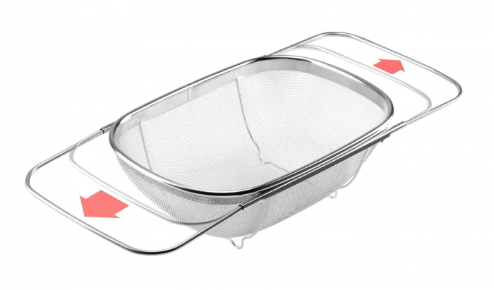 Coș din oțel, pentru scurgerea legumelor și fructelor, Deante, ,Cromat [2]