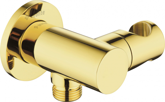 Cot conector pentru furtun, rotund, cu mâner pentru dușul de mână, Deante, ,auriuiu [1]