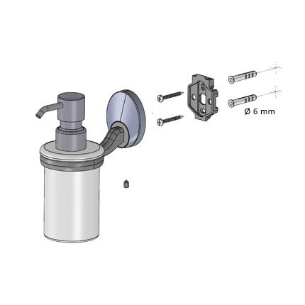DOZATOR SAPUN LICHID CU SUPORT PASSION [2]