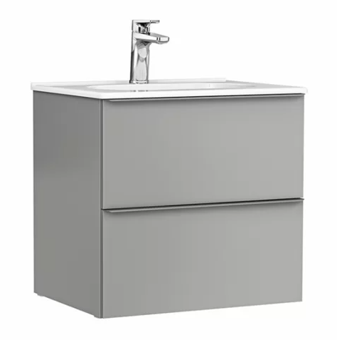 DULAP SHONA 60 CM PENTRU LAVOAR, DOUA SERTARE, GALET MAT [1]