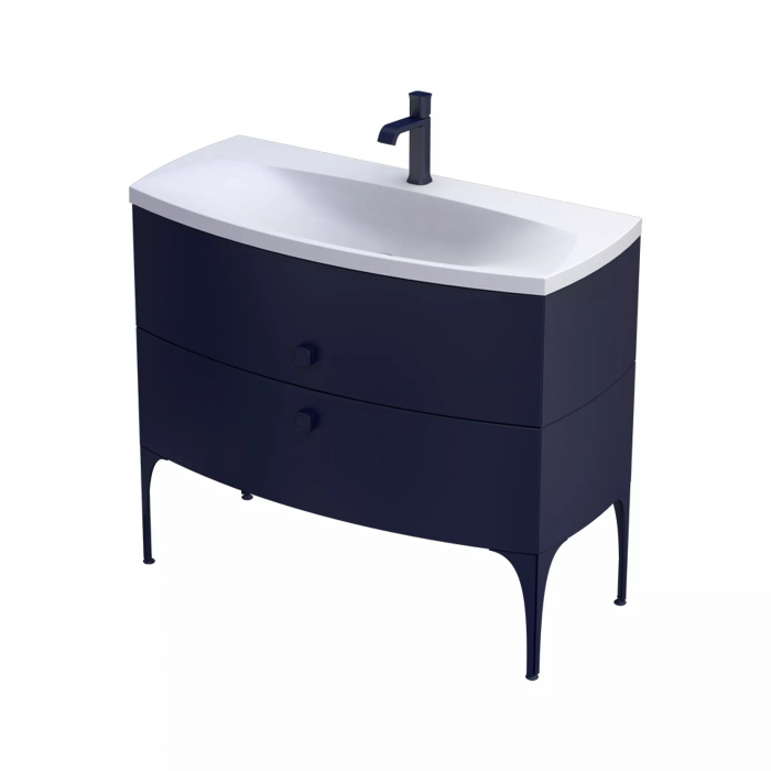 MOBILIER LOUIS 102 CM, 2 SERTARE SOFT-CLOSE, BLEUMARIN MAT [1]