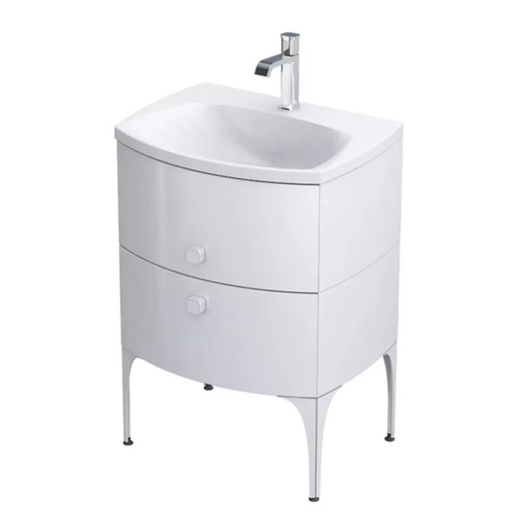 MOBILIER LOUIS 62 CM, 2 SERTARE SOFT-CLOSE, ALB LUCIOS [4]