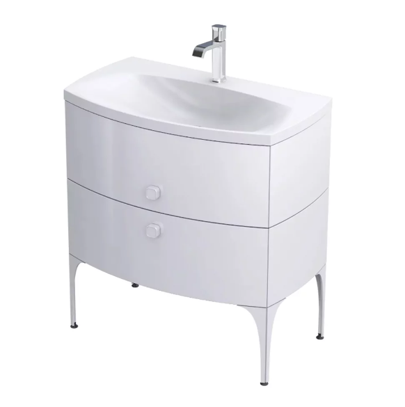 MOBILIER LOUIS 82 CM, 2 SERTARE SOFT-CLOSE, ALB LUCIOS [1]