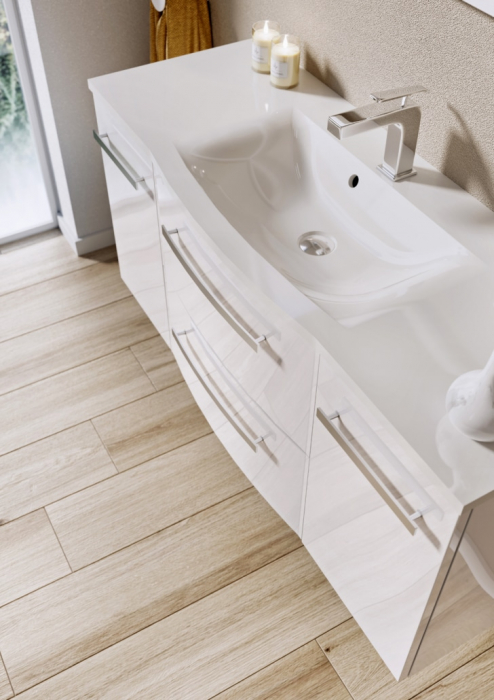 MOBILIER WAVE 120, SASE SERTARE (DOUA INTERNE) SOFT CLOSE, ALB LUCIOS NOU [3]