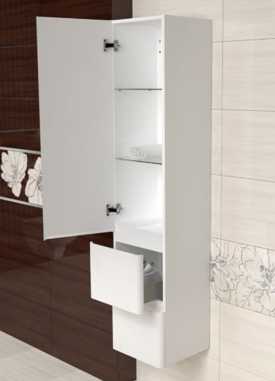 COLOANA MOBILIER ANNA 35X32.8X155 USA REVERSIBILA, 2 SERTARE, ALB LUCIOS NOU [3]