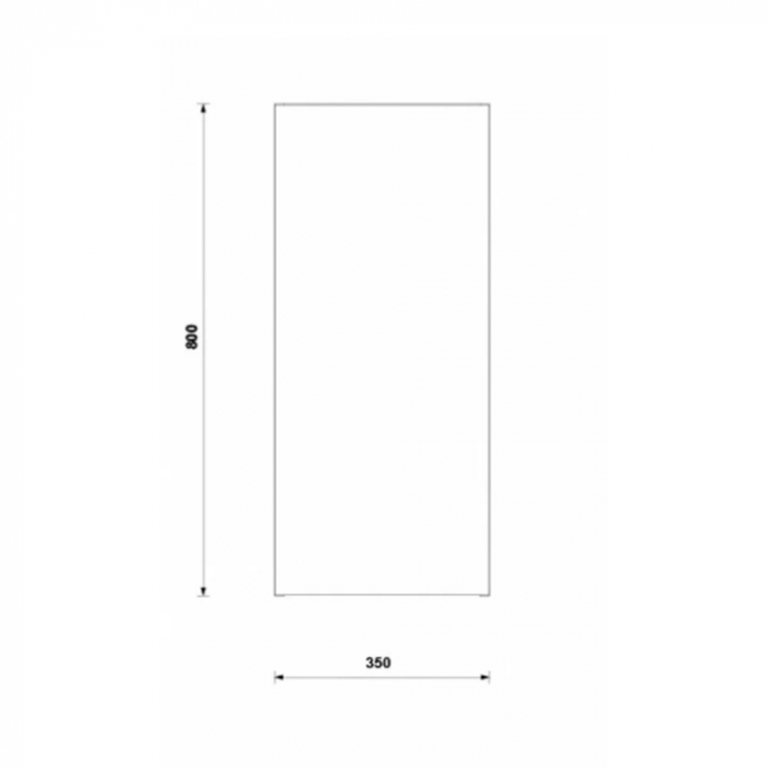 DULAP DAILY 80X35 CM, 1 USA,ANTRACIT LUCIOS [2]