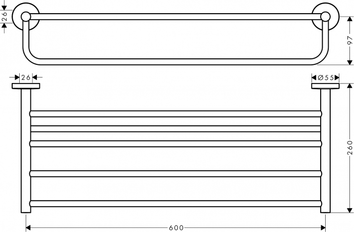 SUPORT PROSOP LOGIS UNIVERSAL, CROM [2]