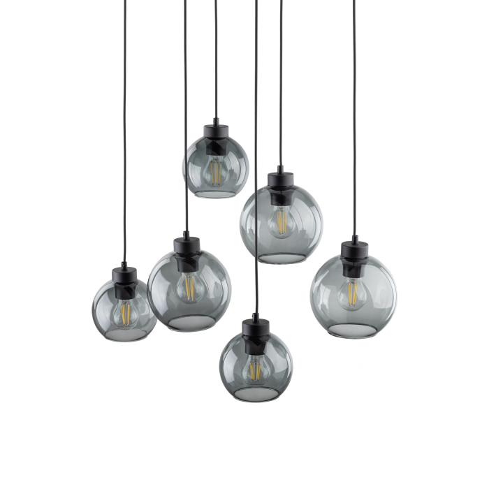 Lampă Suspendată TK Lighting CUBUS Graphite, 6xE27 [3]