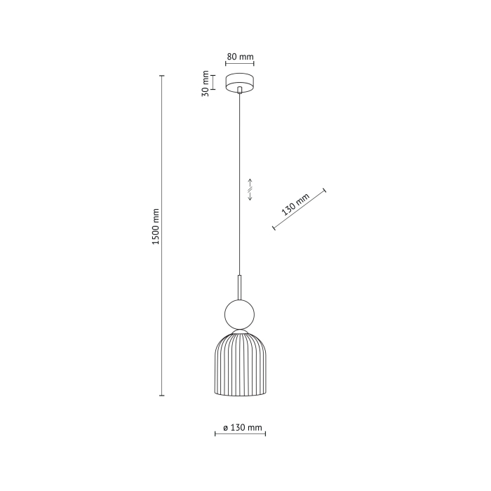 Lampă Suspendată TK Lighting SOPHIA GREEN COGNAC 1xE14 – Varianta 2, Design Modern din Sticlă Verde–Cognac și Metal Auriu Satinat [4]