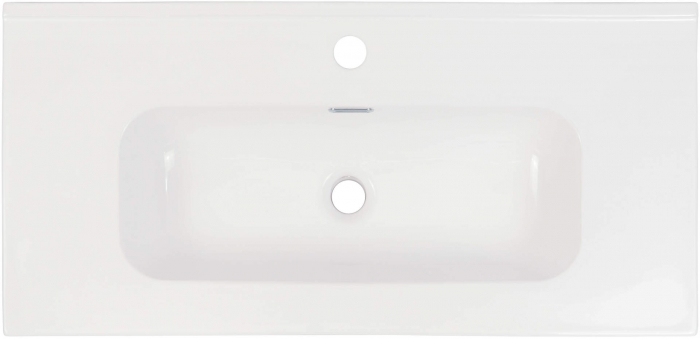 Lavoar ceramic, încastrat, cu gaură pentru baterie - 80 cm [2]