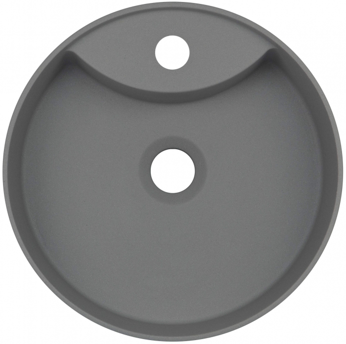 Lavoar din granit,montaj pe blat ,diametru 360,Deante Silia culoare antracit metalic,antibacterian ,hidrofug [2]