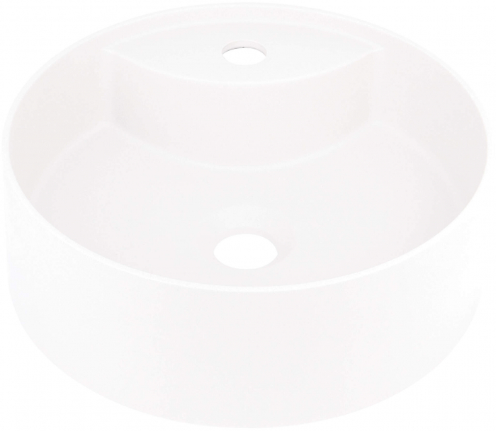 Lavoar din granit,montaj pe blat ,diametru 360,Deante Silia culoare alb,antibacterian ,hidrofug [1]