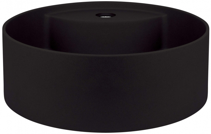 Lavoar din granit,montaj pe blat ,diametru 360,Deante Silia culoare negru,antibacterian ,hidrofug [3]