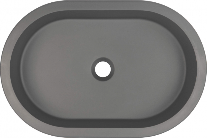 Lavoar din granit,montaj subblat/incastrat ,lungime 588,Deante Silia culoare antracit metalic,antibacterian ,hidrofug [2]