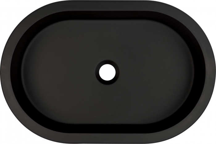 Lavoar din granit,montaj sub blat/incastrat ,lungime 588,Deante Silia culoare negru,antibacterian ,hidrofug [2]