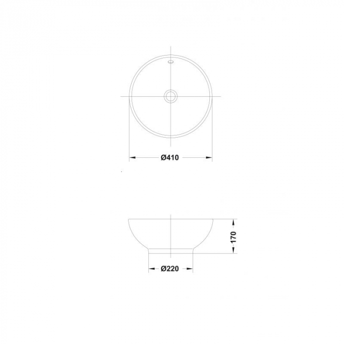 LAVOAR BOWL 41 CM ALB [2]