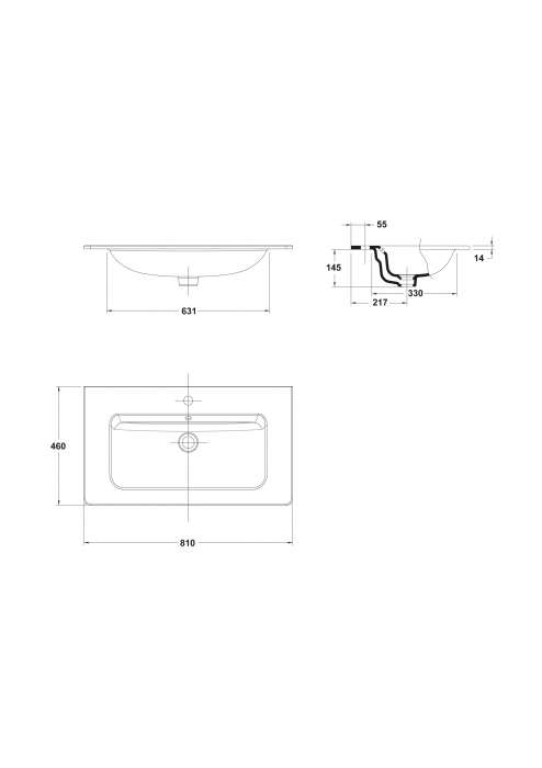 LAVOAR EMMA 81X46 CM ALB [2]