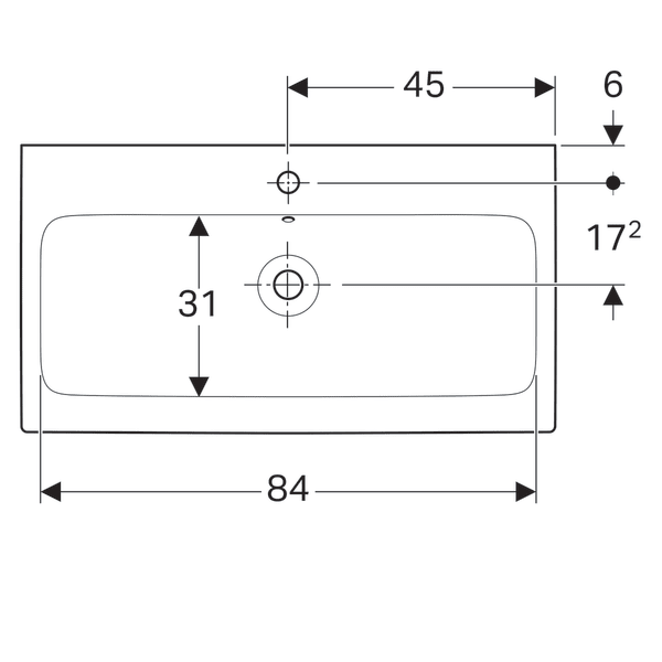 LAVOAR iCON 900X485 MM CU PREAPLIN SI ORIFICIU BATERIE [4]
