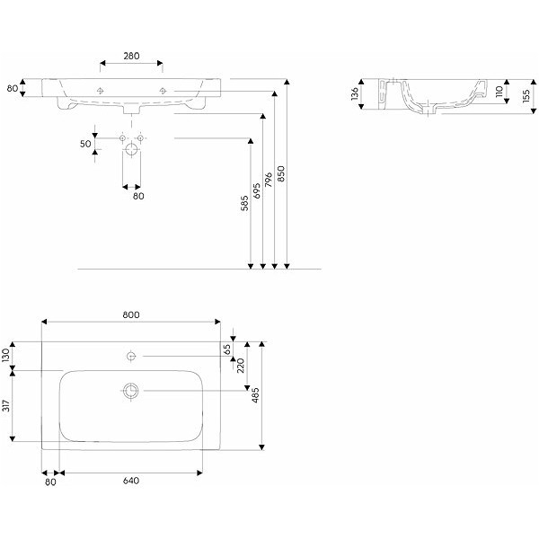 LAVOAR GEBERIT MODO 80 CM [3]