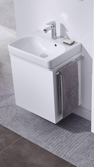 LAVOAR GEBERIT SMYLE SQUARE 55X44 CU ORIFICIU BATERIE SI PREPLIN [2]