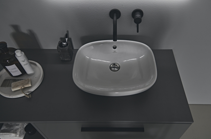 LAVOAR I.LIFE B 45X37 CM, MONTAJ PE BLAT, CU PREPLIN, FARA ORIFICIU BATERIE [3]