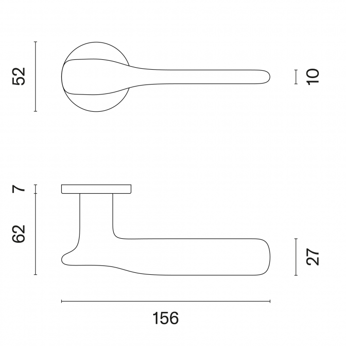 Maner Aprile ORCHIDE ROZETA R SLIM 7MM BK - negru ma [3]