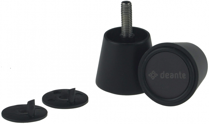 Mâner de ușă de duș - rotund, Deante, ,Negru [2]