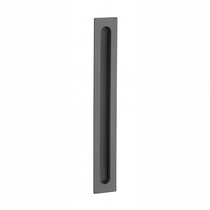 Maner dreptunghiular pentru usi glisante APRILE HD 239 BK - negru mat / piele [1]