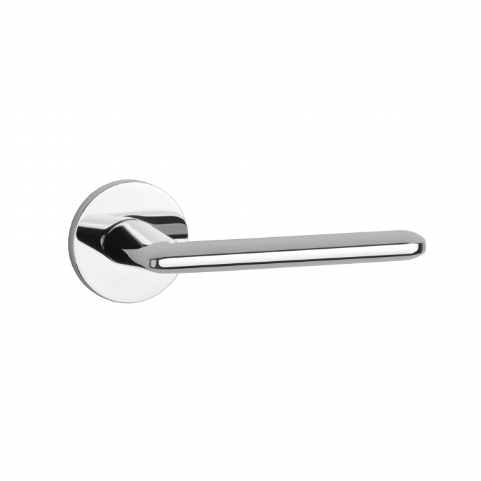 Mâner Stile Ava cu rozetă R Slim 7mm crom satinat – Ideal pentru uși interioare. [1]