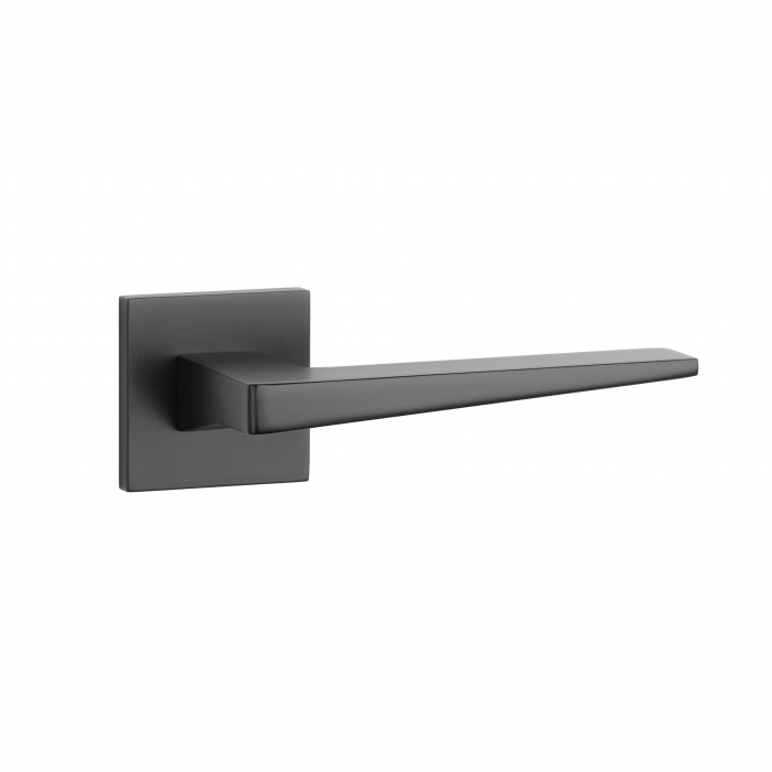 Mâner Stile Eda cu rozetă Q Slim 7mm negru mat – Design modern pentru uși interioare. [1]