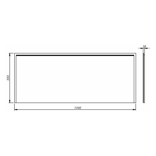 MASCA FRONTALA UNIVERSALA UNI2 1400, MDF CU INVELIS PVC REZISTENT LA APA [2]