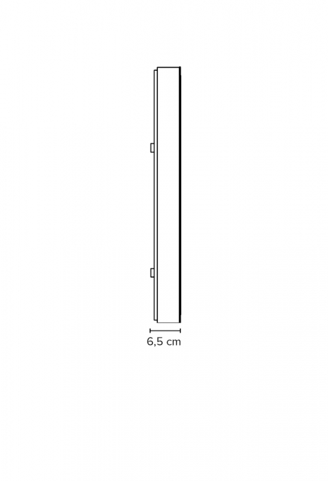Oglinda extensibila rotunda Miior Moon, diametrul 80 cm, rama aluminiu mat, corp gri lucios, maner U-05S, Led N 4000K [5]