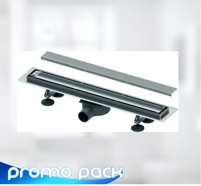 Pachet Rigola de dus Tece Linus Plate 70 cm cu capac reversibil, faiantabil [1]